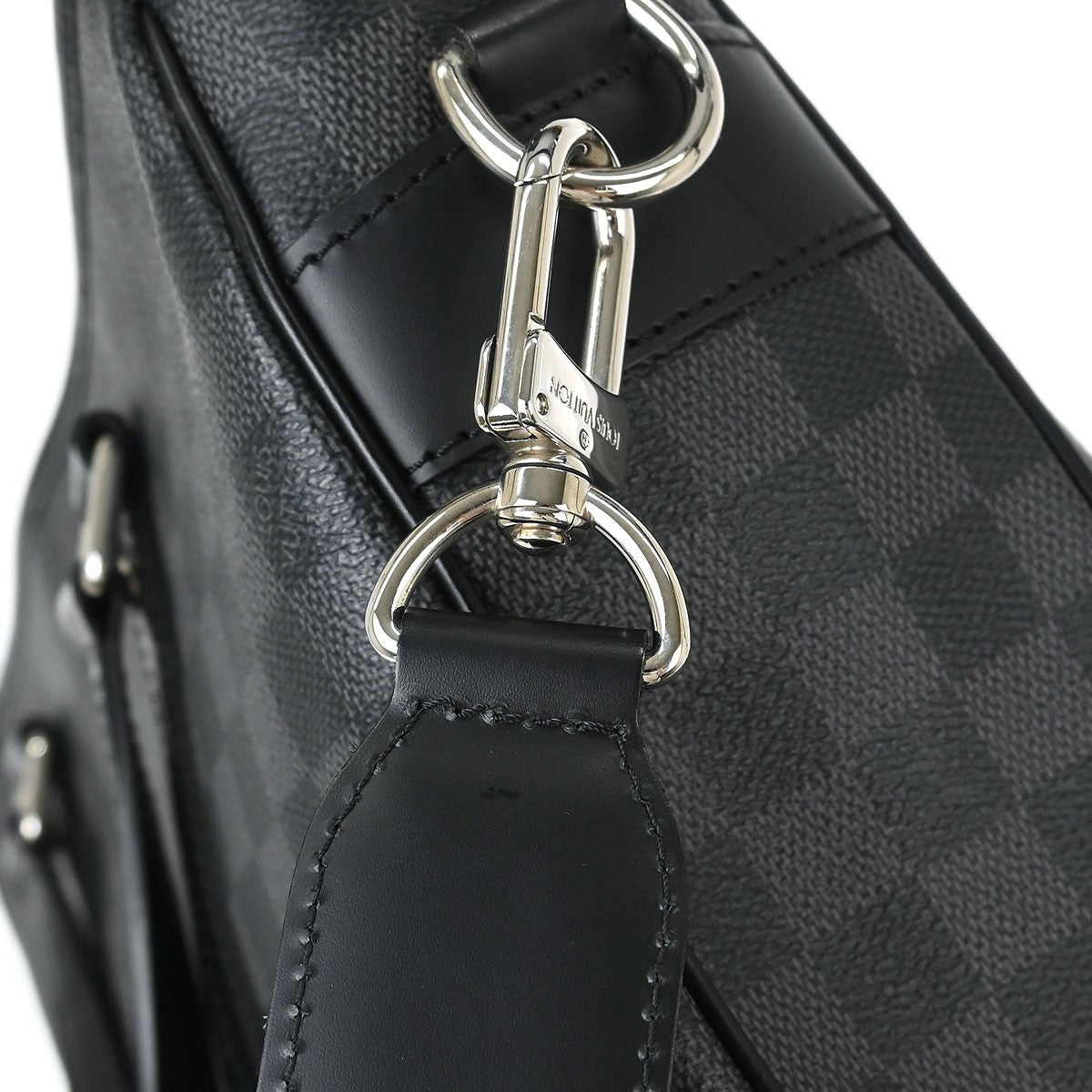 Louis Vuitton Tadao Handbag Damier Graphite, GRAY, CANVAS, Tote bag