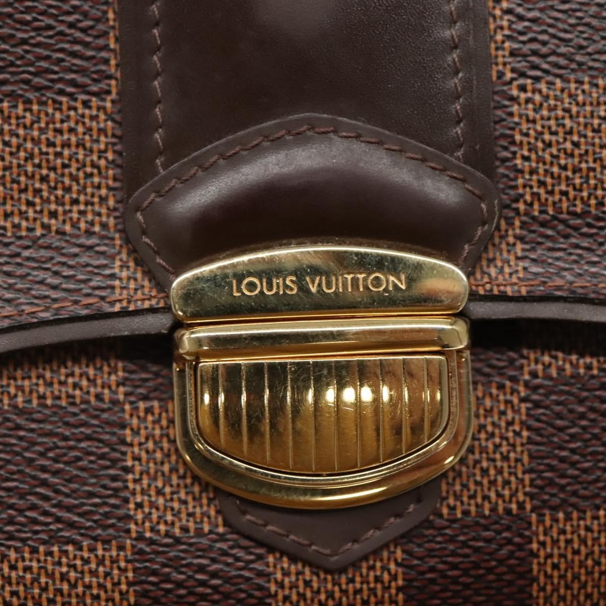 Louis Vuitton Sistina Wallet Damier, BROWN, CANVAS, Wallets