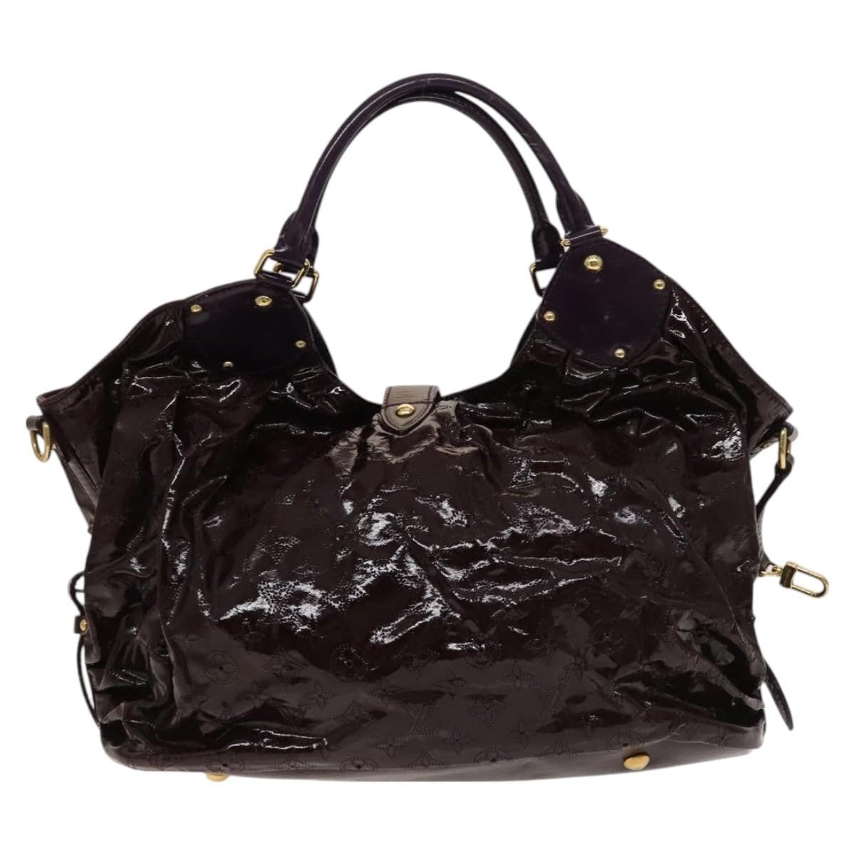 Louis Vuitton Surya Tote bag Mahina Patent Leather, PURPLE, CANVAS, Tote bag