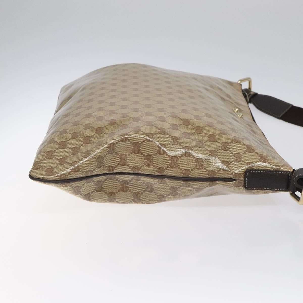 Gucci Flap Messenger Bag (Outlet) GG Coated Canvas, BEIGE, CANVAS, Shoulder bag
