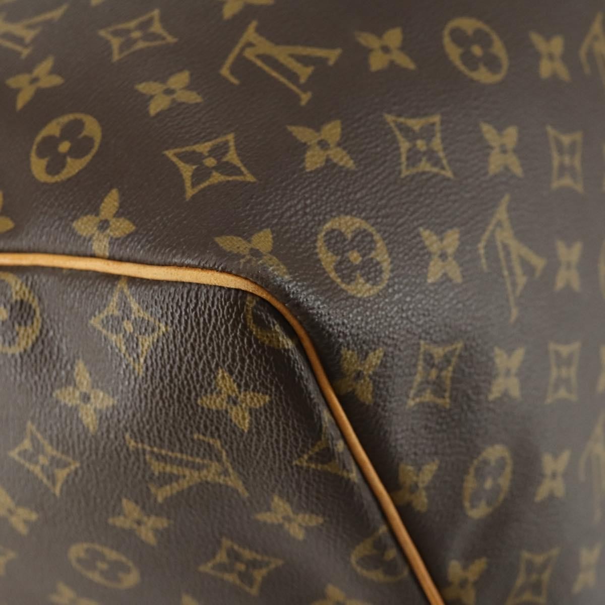 Louis Vuitton Keepall Bag Monogram Canvas, BROWN, CANVAS, Travel bag