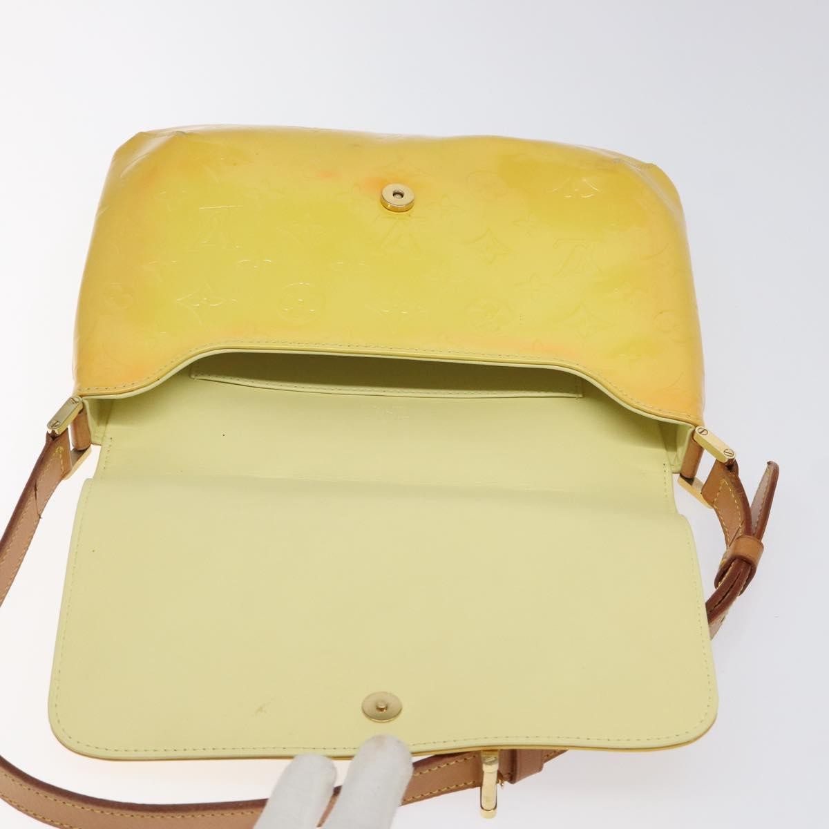 Louis Vuitton Thompson Street Handbag Monogram Vernis, YELLOW, PATENT_LEATHER, Handbag