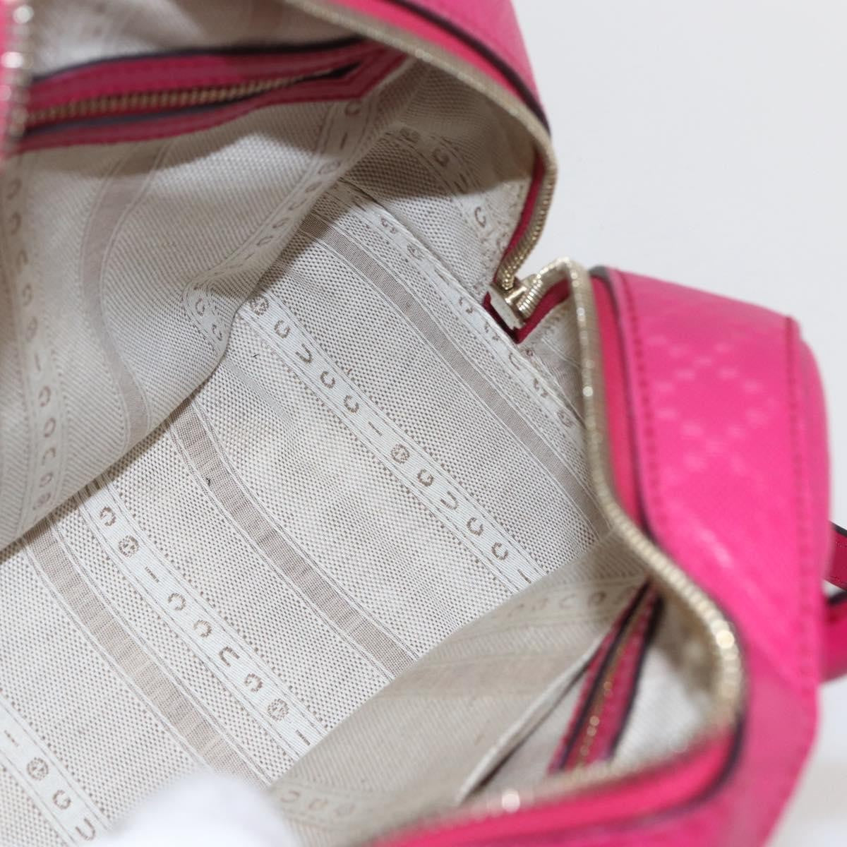 Gucci Bright Top Handle Bag Diamante Leather, PINK, LEATHER, Handbag