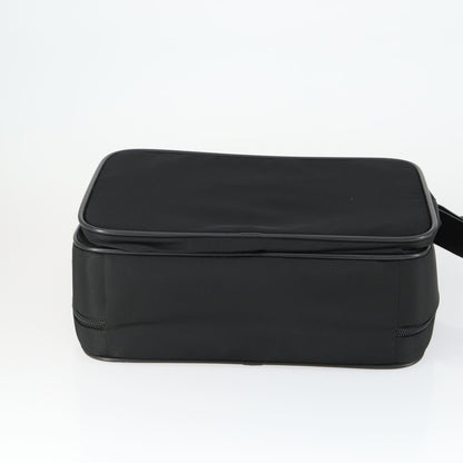 Prada Convertible Front Pocket Briefcase Tessuto with Saffiano Leather, Black, Nylon, Briefcase