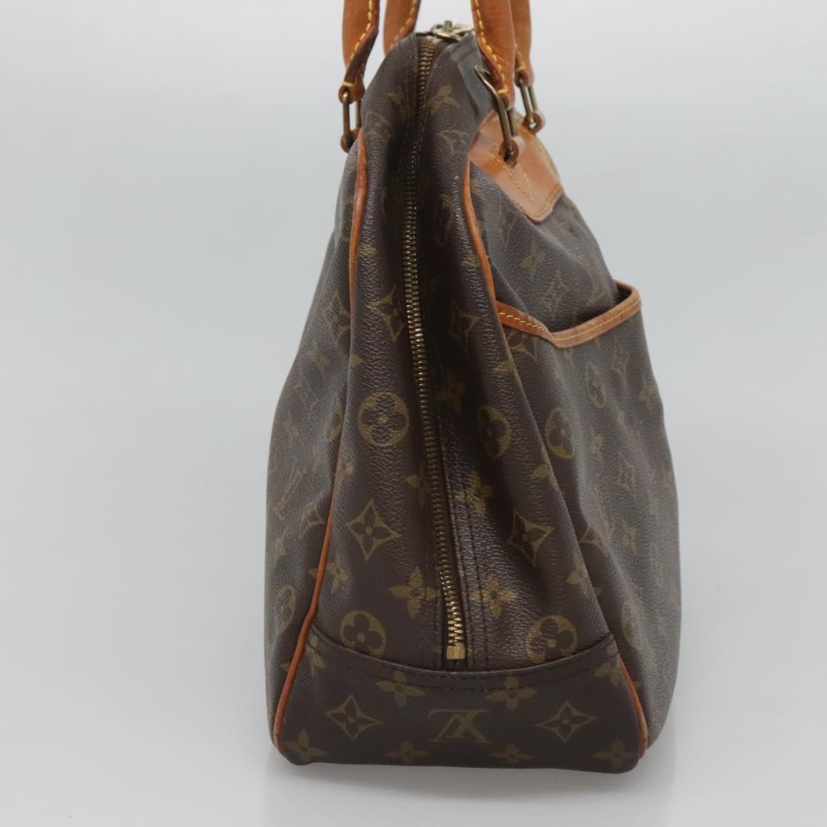 Louis Vuitton Deauville Handbag Monogram Canvas, BROWN, CANVAS, Handbag