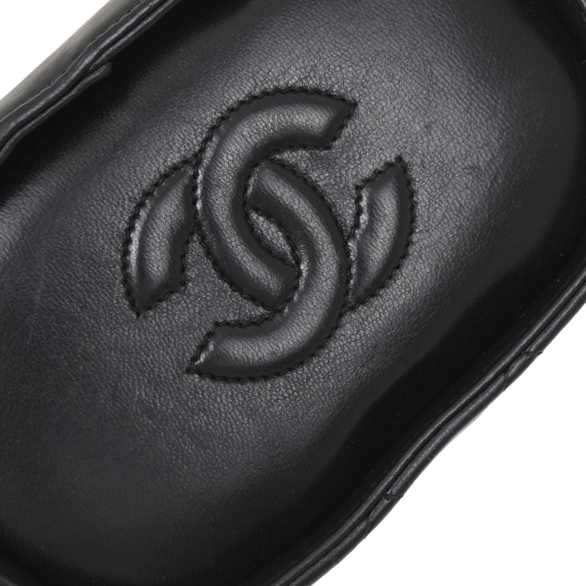 Chanel Vintage Box Zip Tassel Bag Quilted Lambskin, Black, Leather, Shoulder Bag