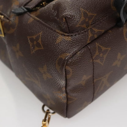 Louis Vuitton Palm Springs Backpack Monogram Canvas, BROWN, CANVAS, Backpack