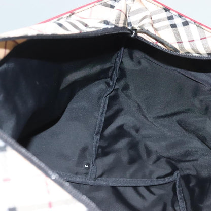 Burberry Nova Check Tote Nylon, RED, NYLON, Tote bag