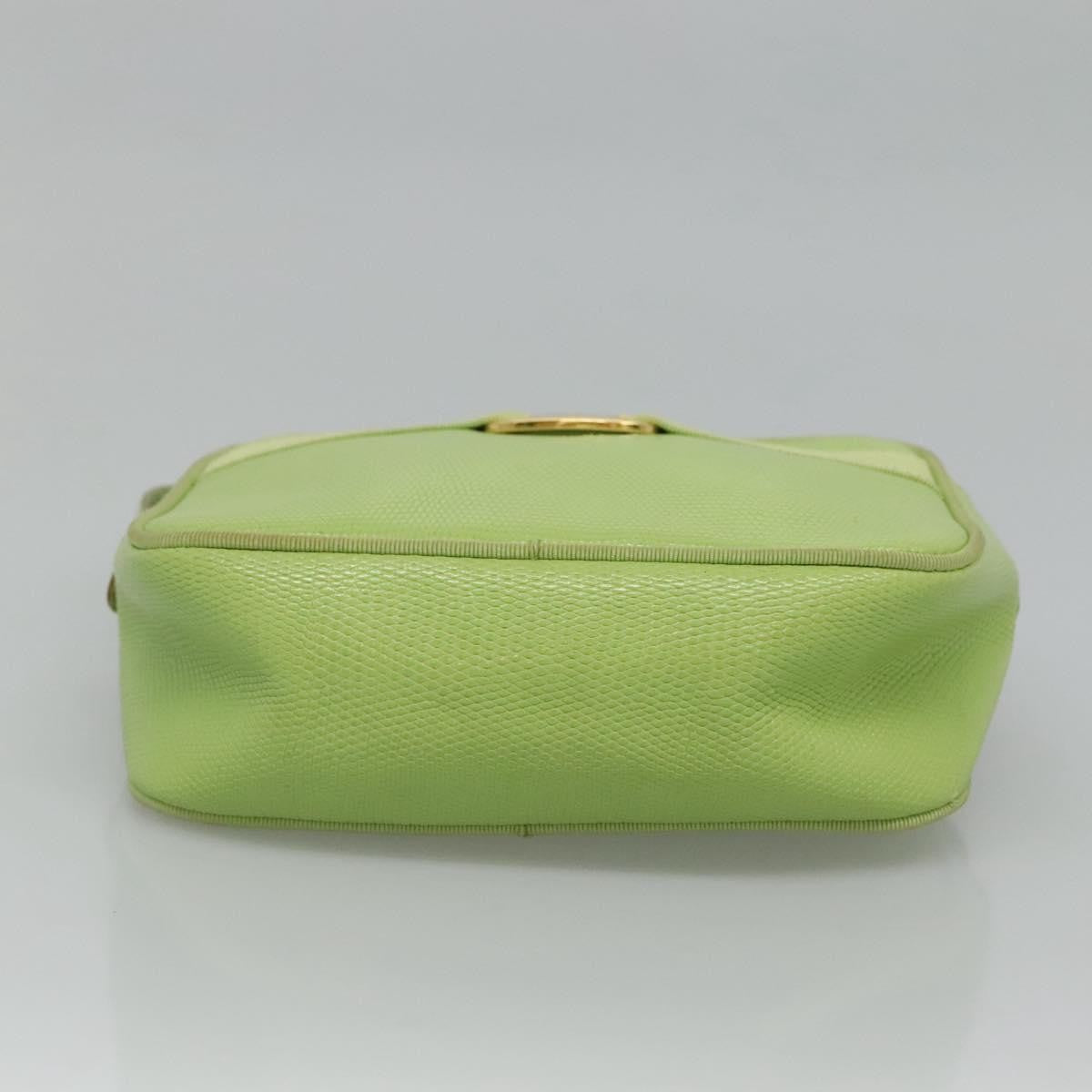 Salvatore Ferragamo Vala Shoulder Bag Leather, GREEN, LEATHER, Shoulder bag