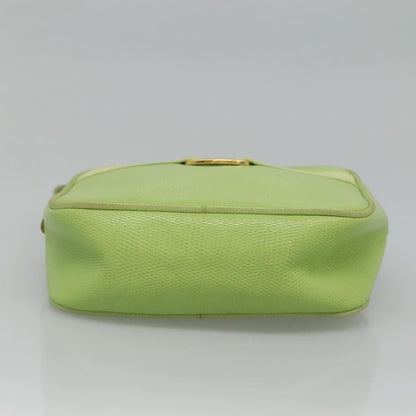 Salvatore Ferragamo Vala Shoulder Bag Leather, GREEN, LEATHER, Shoulder bag