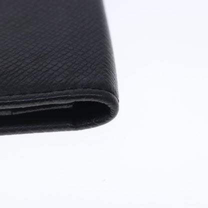 Louis Vuitton Porte Cartes Wallet Taiga Leather, BLACK, LEATHER, Wallets
