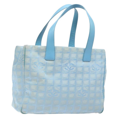 Chanel Travel Line Tote Nylon, BLUE, NYLON, Tote bag