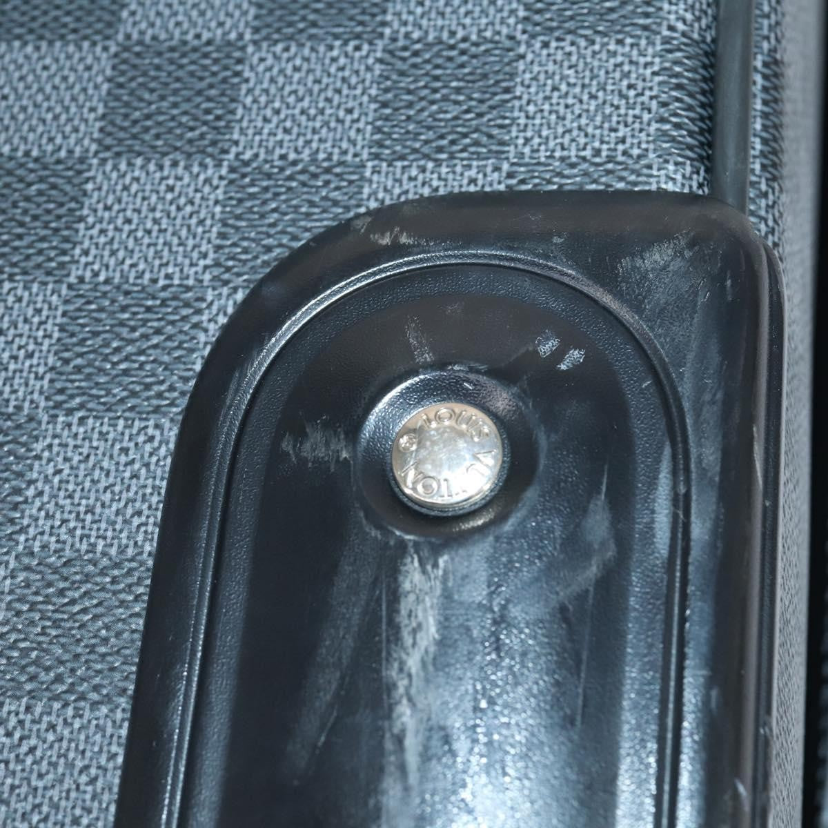 Louis Vuitton Pegase Luggage Damier Graphite, BLACK, CANVAS, Travel bag