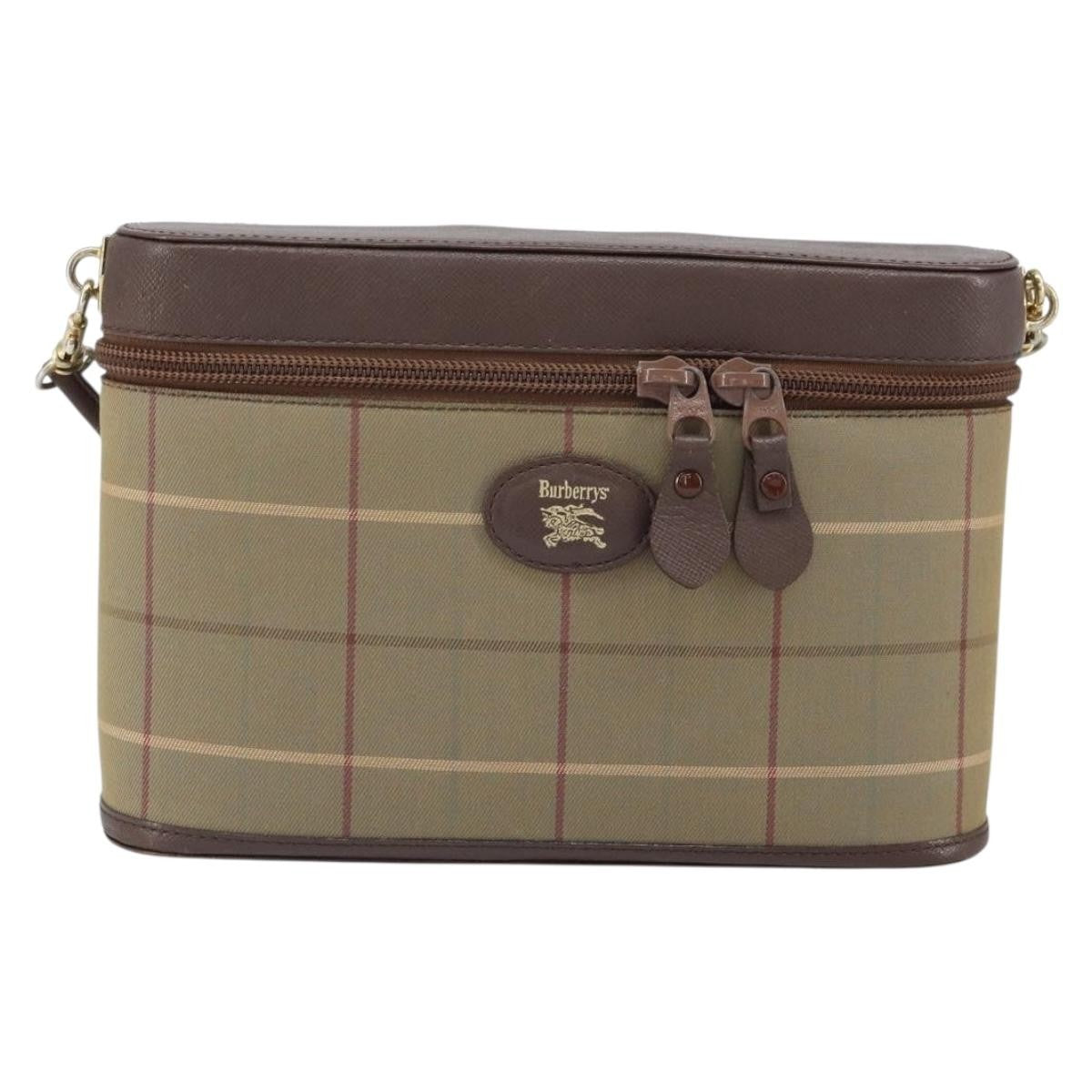 Burberry Nova check Shoulder bag Canvas, BEIGE, CANVAS, Shoulder bag