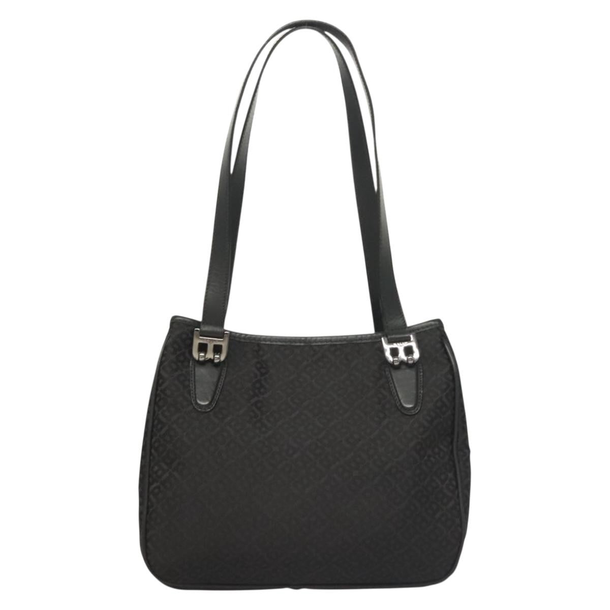 Bally Vintage Shoulder Bag Nylon, Black, Nylon, Shoulder Bag