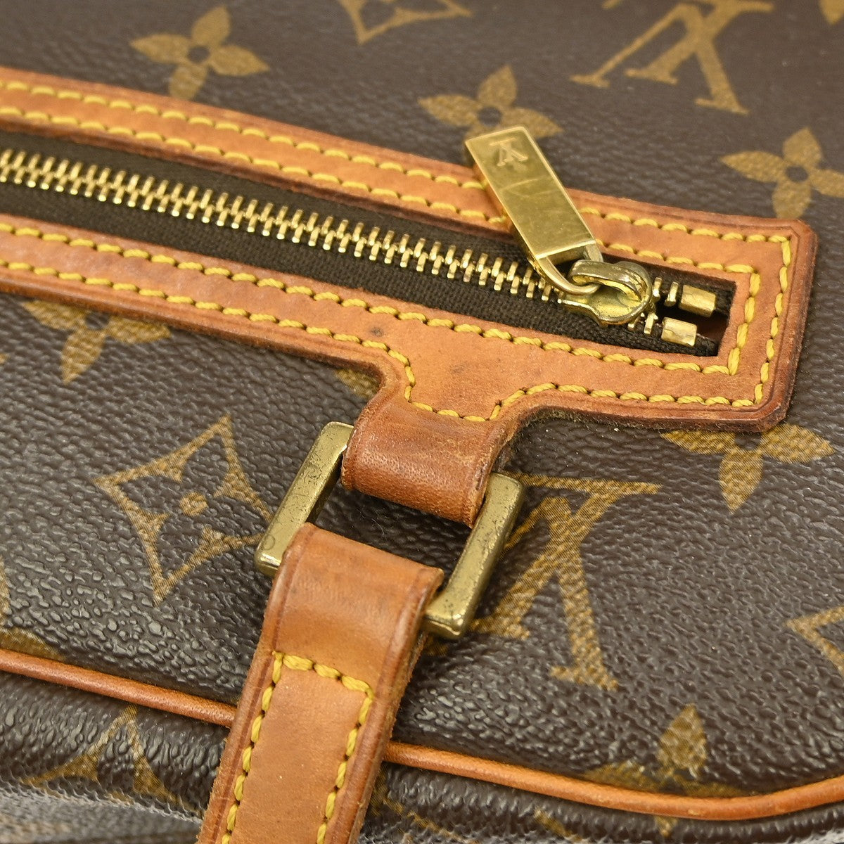 Louis Vuitton Cite Handbag Monogram Canvas, BROWN, CANVAS, Handbag