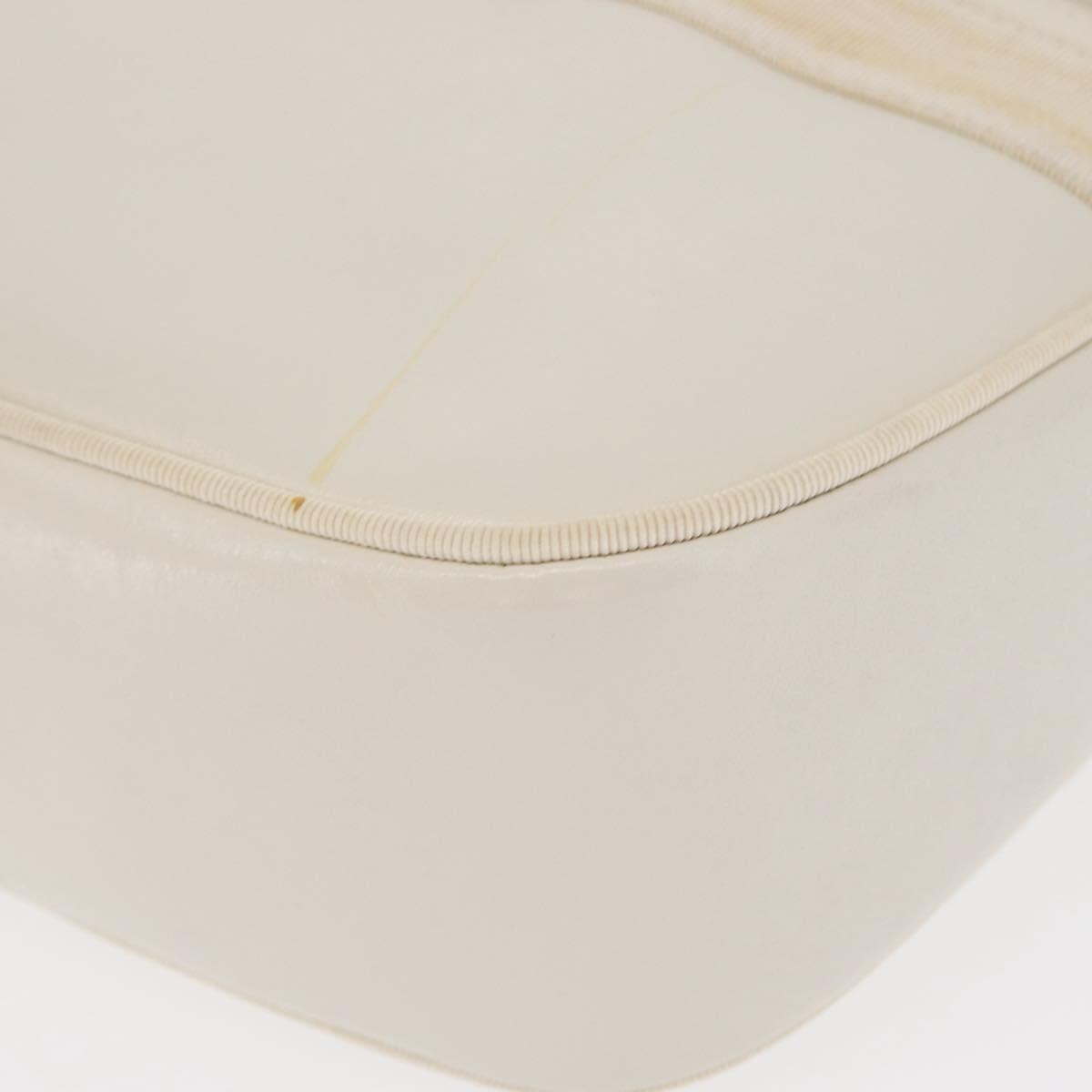 Salvatore Ferragamo Vala Shoulder Bag Leather, WHITE, LEATHER, Shoulder bag