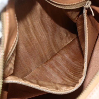 Celine Vintage Macadam Boston bag Canvas and Leather, Brown, Canvas, Handbag