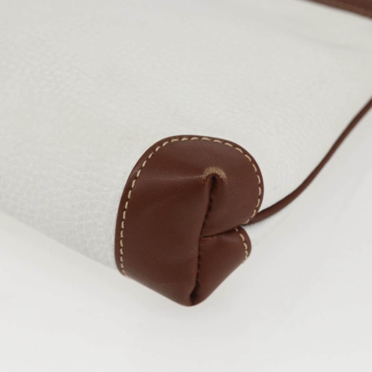Gucci Vintage Shoulder Bag Leather, WHITE, LEATHER, Shoulder bag