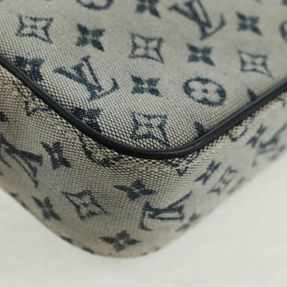 Louis Vuitton Juliette Crossbody Bag Mini Lin, BLUE, CANVAS, Shoulder bag
