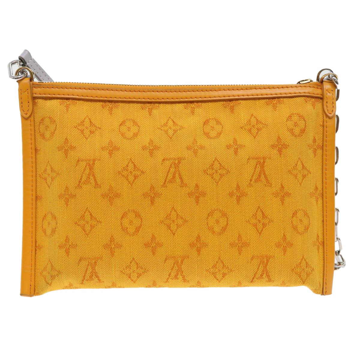 Louis Vuitton Double Flat Messenger Bag Limited Edition Logo Story Monogram Canvas and Denim, WHITE, CANVAS, Shoulder bag