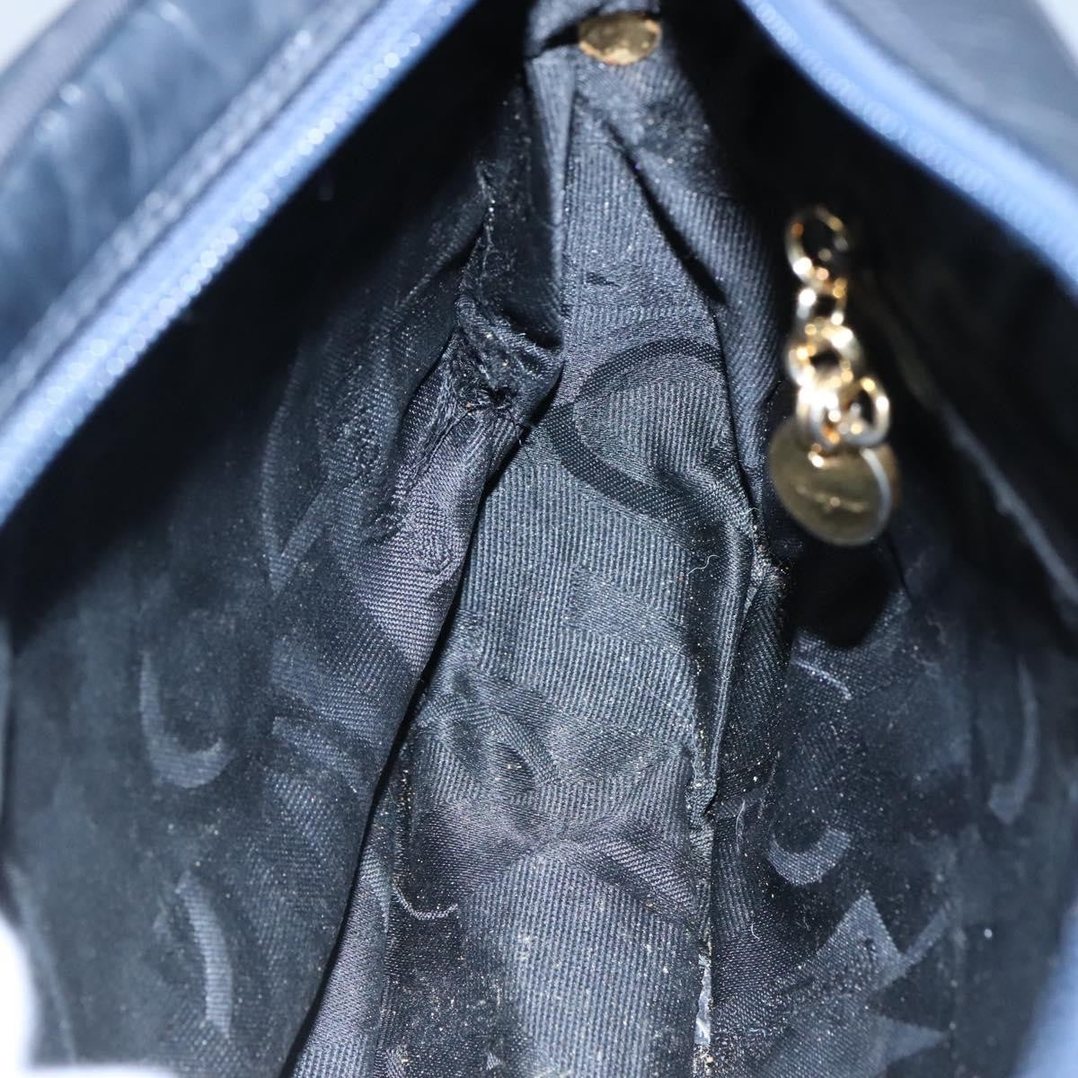 Salvatore Ferragamo Vala Shoulder Bag Leather, NAVY, LEATHER, Shoulder bag