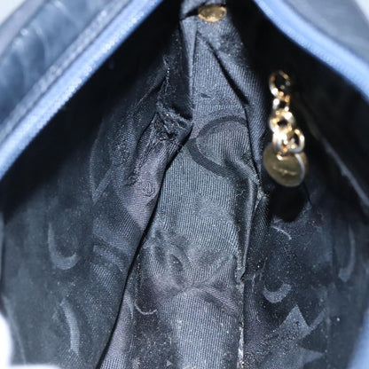 Salvatore Ferragamo Vala Shoulder Bag Leather, NAVY, LEATHER, Shoulder bag