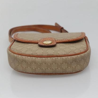 Celine Macadam Shoulder Bag PVC Leather, BEIGE, PVC, Shoulder bag