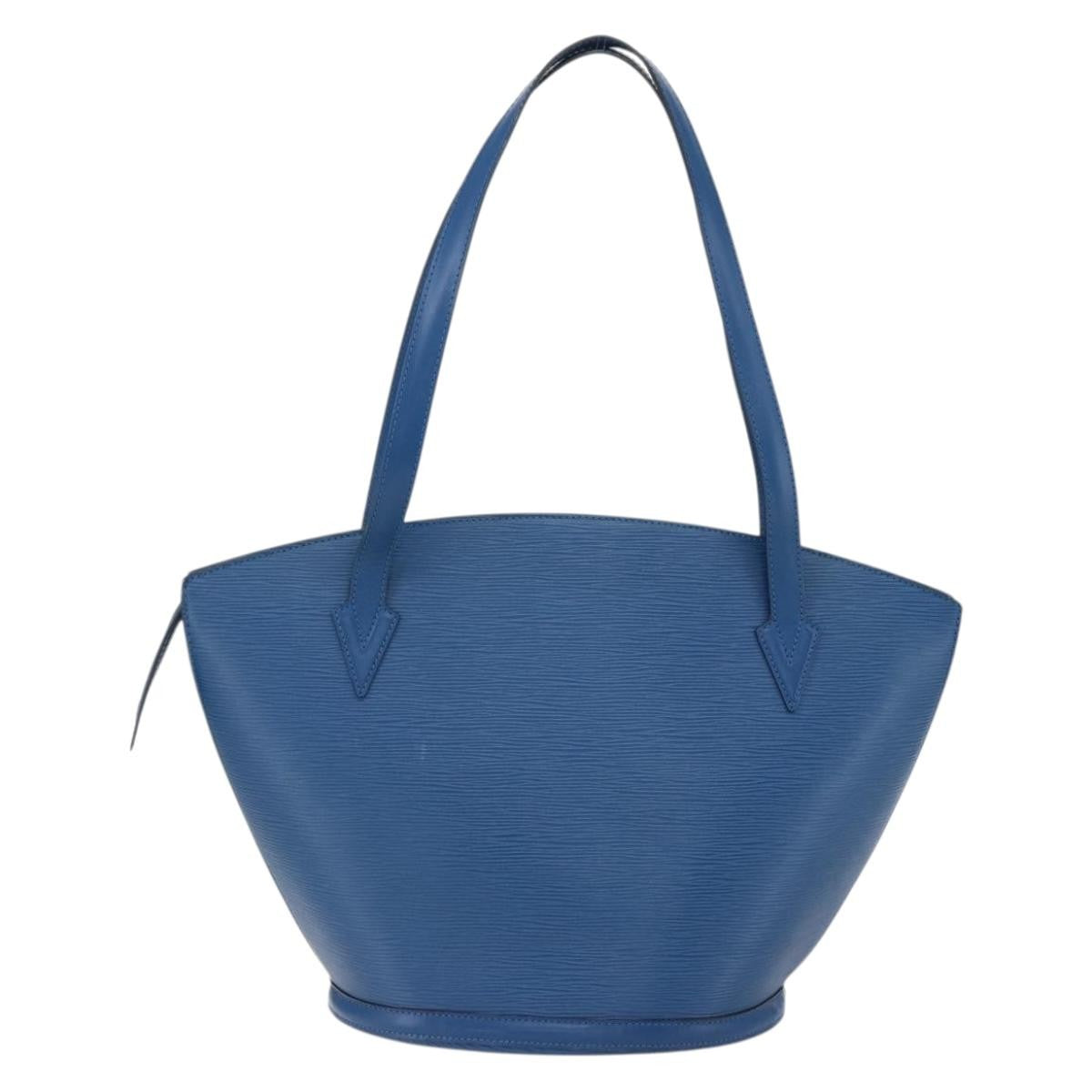 Louis Vuitton Saint Jacques Handbag Epi Leather, BLUE, LEATHER, Shoulder bag