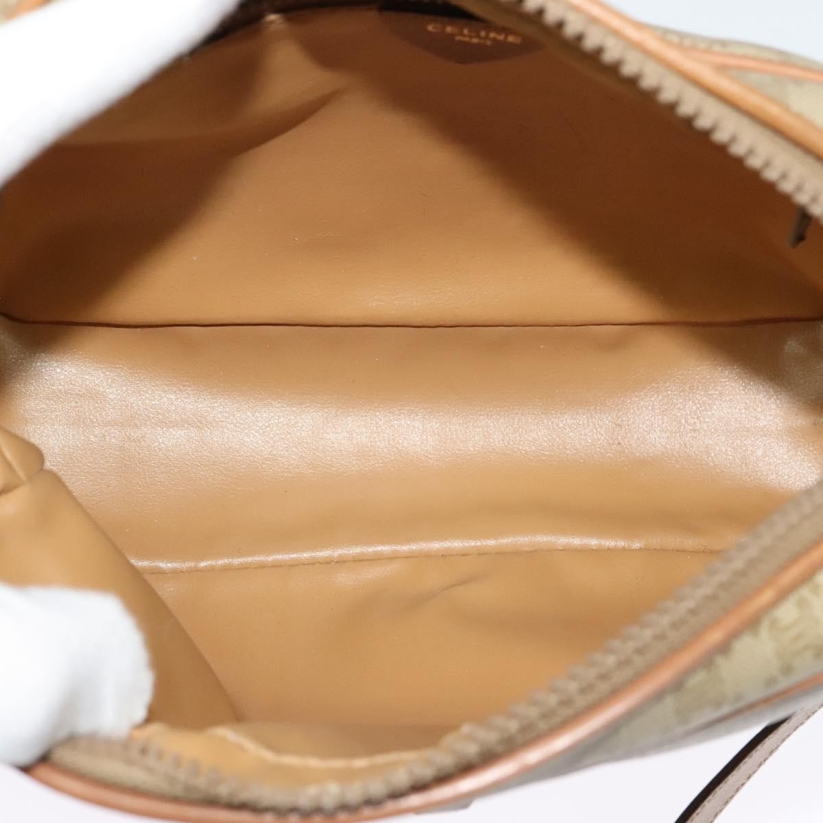 Celine Macadam Shoulder Bag PVC Leather, BEIGE, CANVAS, Shoulder bag