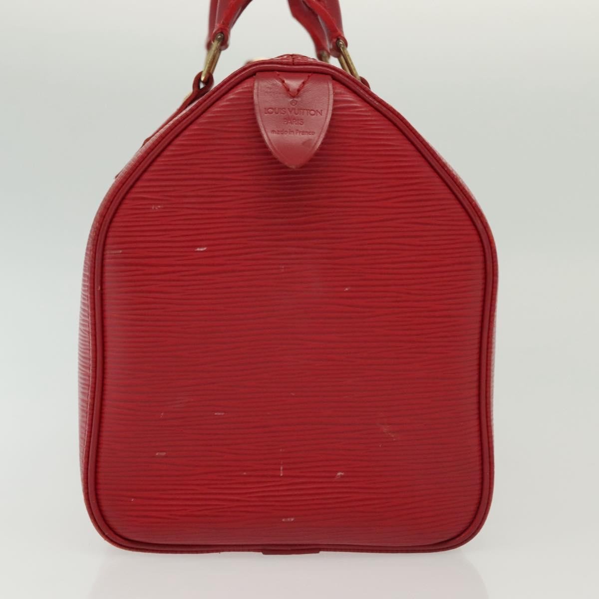 Louis Vuitton Speedy Handbag Epi Leather, RED, LEATHER, Handbag