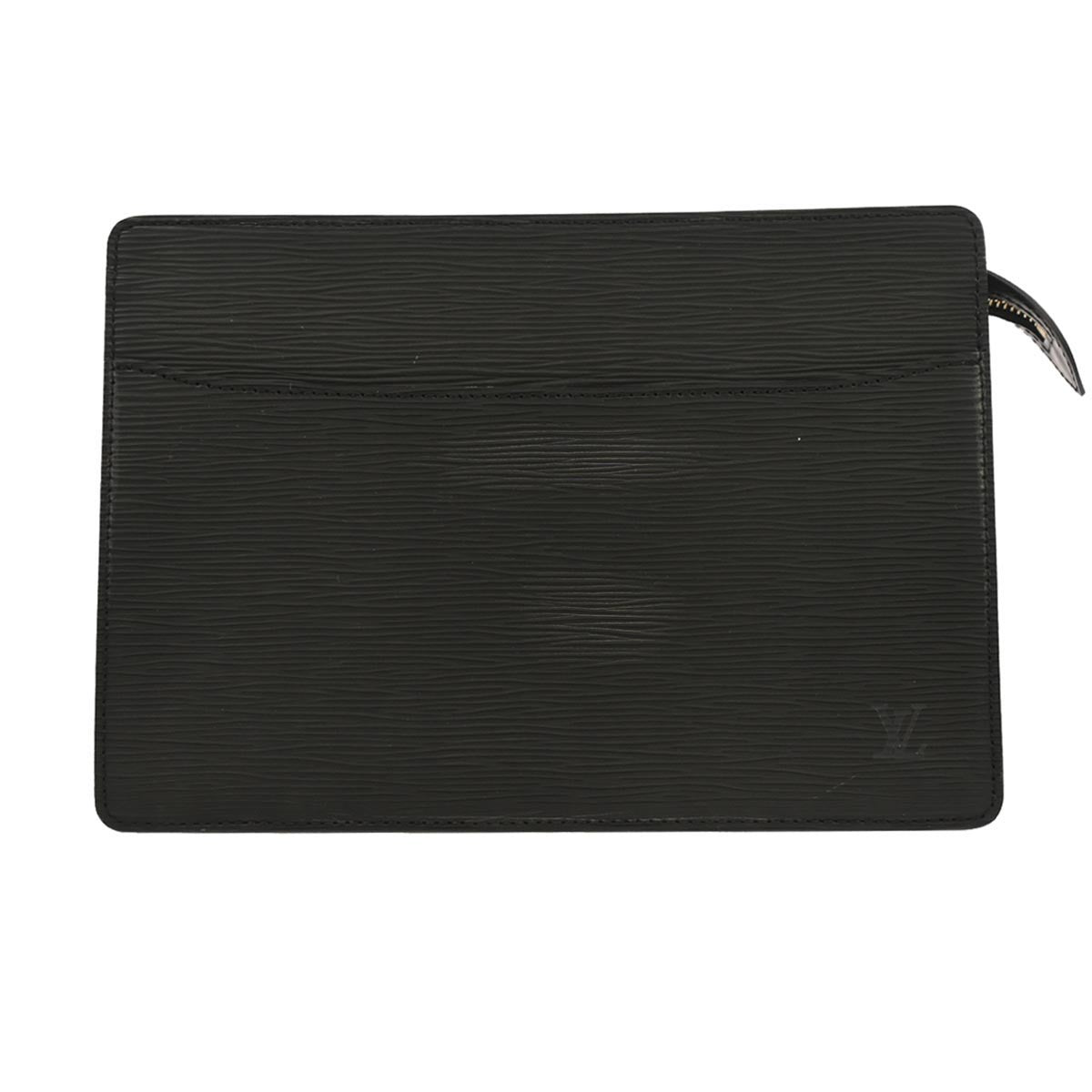 Louis Vuitton Pochette Homme Epi Leather, BLACK, LEATHER, Clutche & pouche