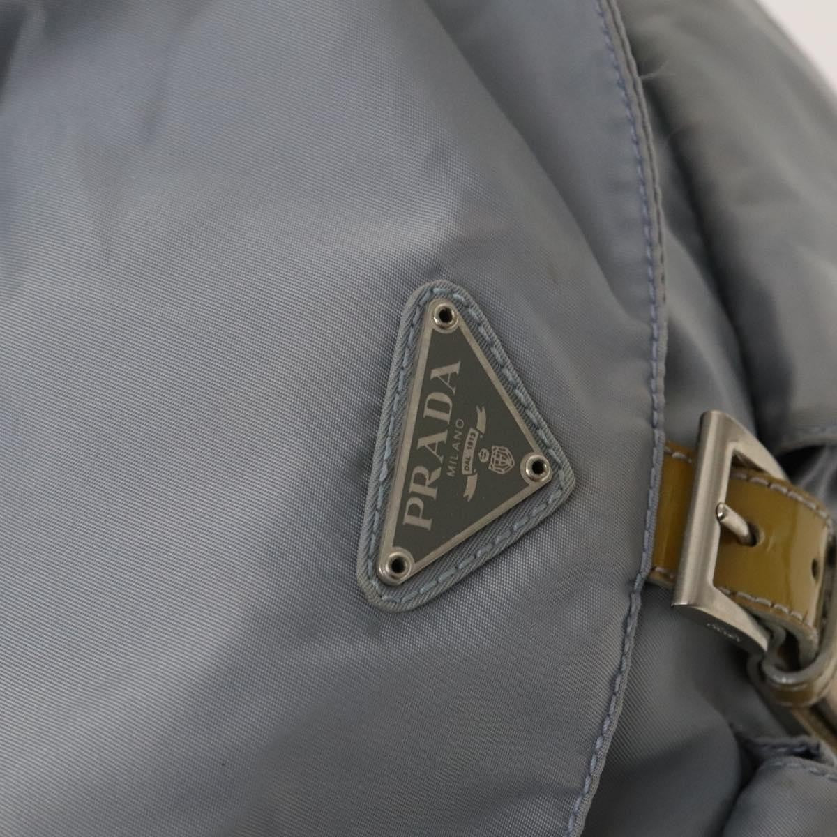 Prada Double Front Pocket Backpack Tessuto, BLUE, NYLON, Backpack
