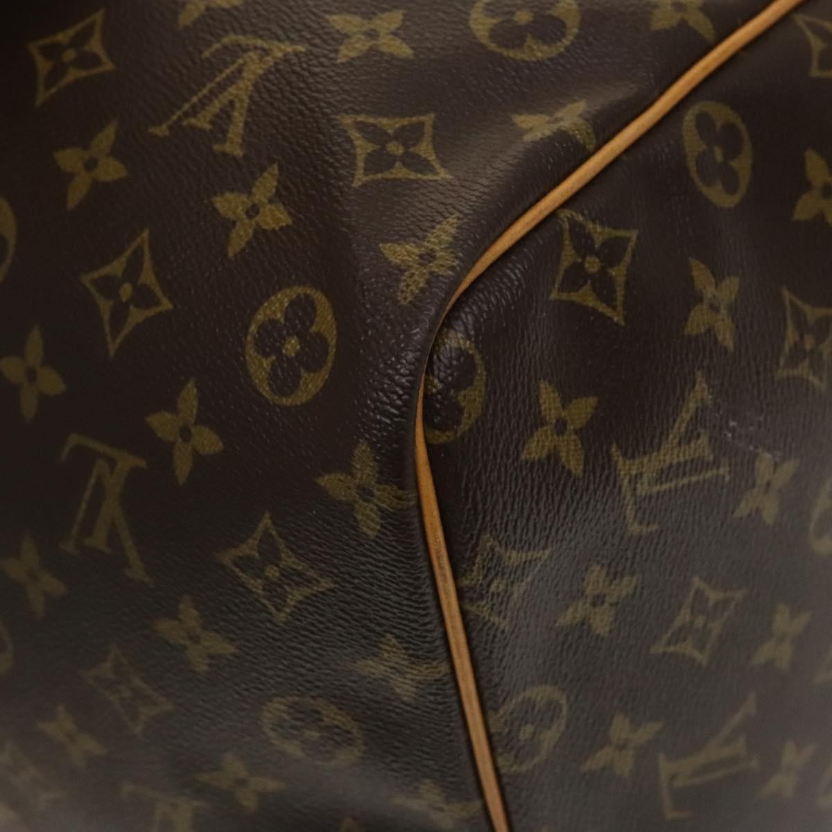 Louis Vuitton Keepall Bag Monogram Canvas, BROWN, CANVAS, Travel bag