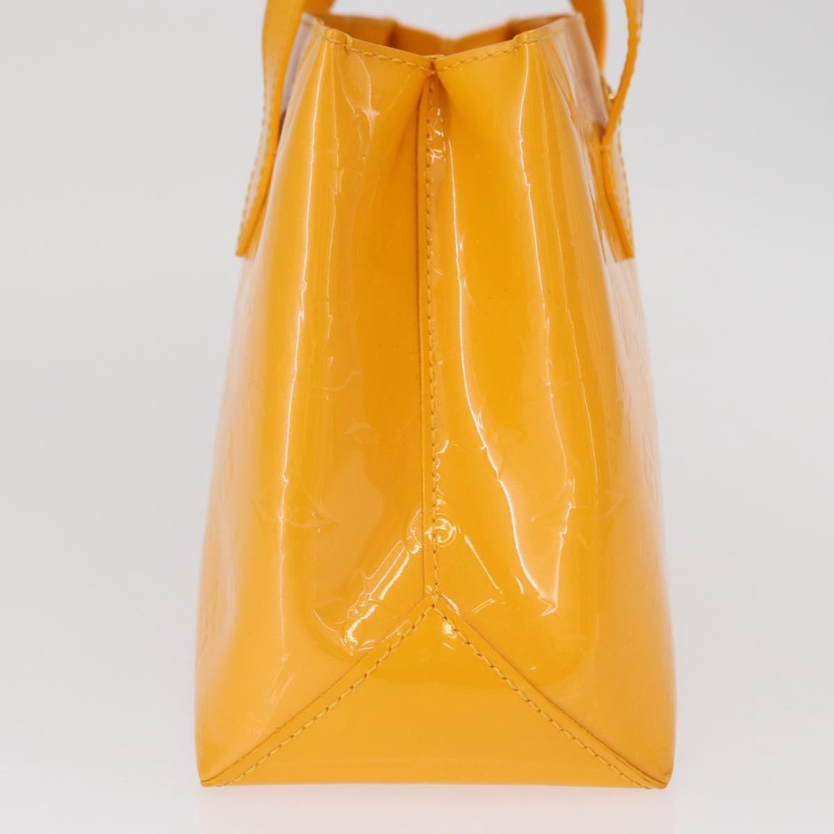 Louis Vuitton Wilshire Handbag Monogram Vernis, YELLOW, PATENT_LEATHER, Handbag