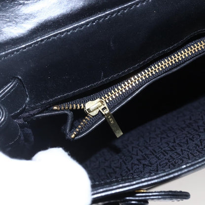 Versace Vintage Shoulder Bag Leather, BLACK, LEATHER, Shoulder bag