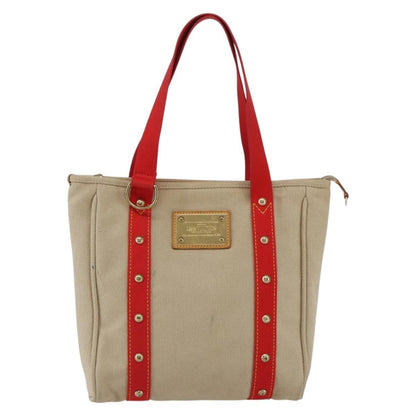 Louis Vuitton Antigua Tote Canvas, BEIGE, CANVAS, Tote bag