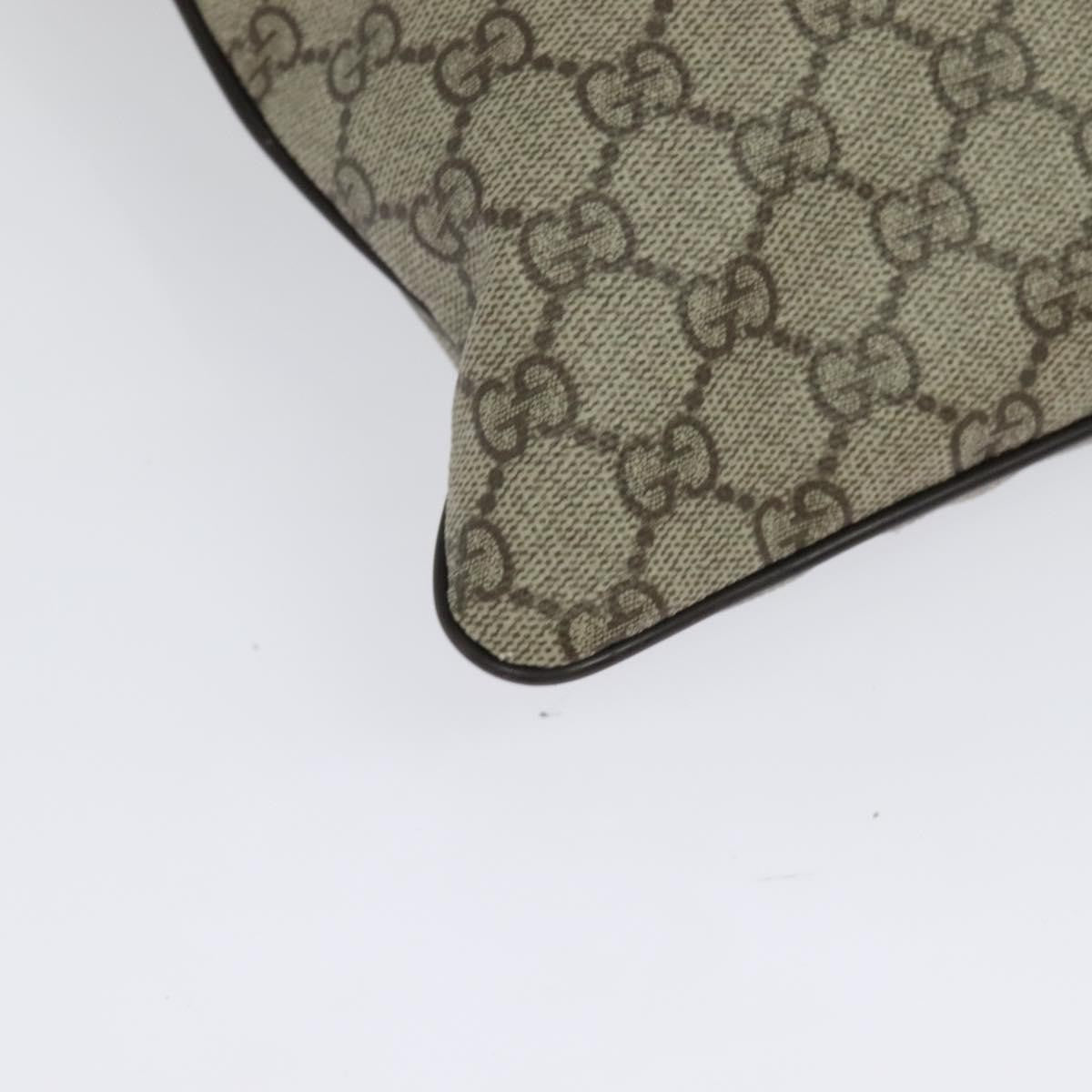 Gucci Zip Top Messenger Bag GG Coated Canvas, BEIGE, CANVAS, Shoulder bag