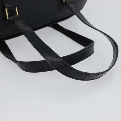 Louis Vuitton Soufflot Handbag Epi Leather, BLACK, LEATHER, Handbag
