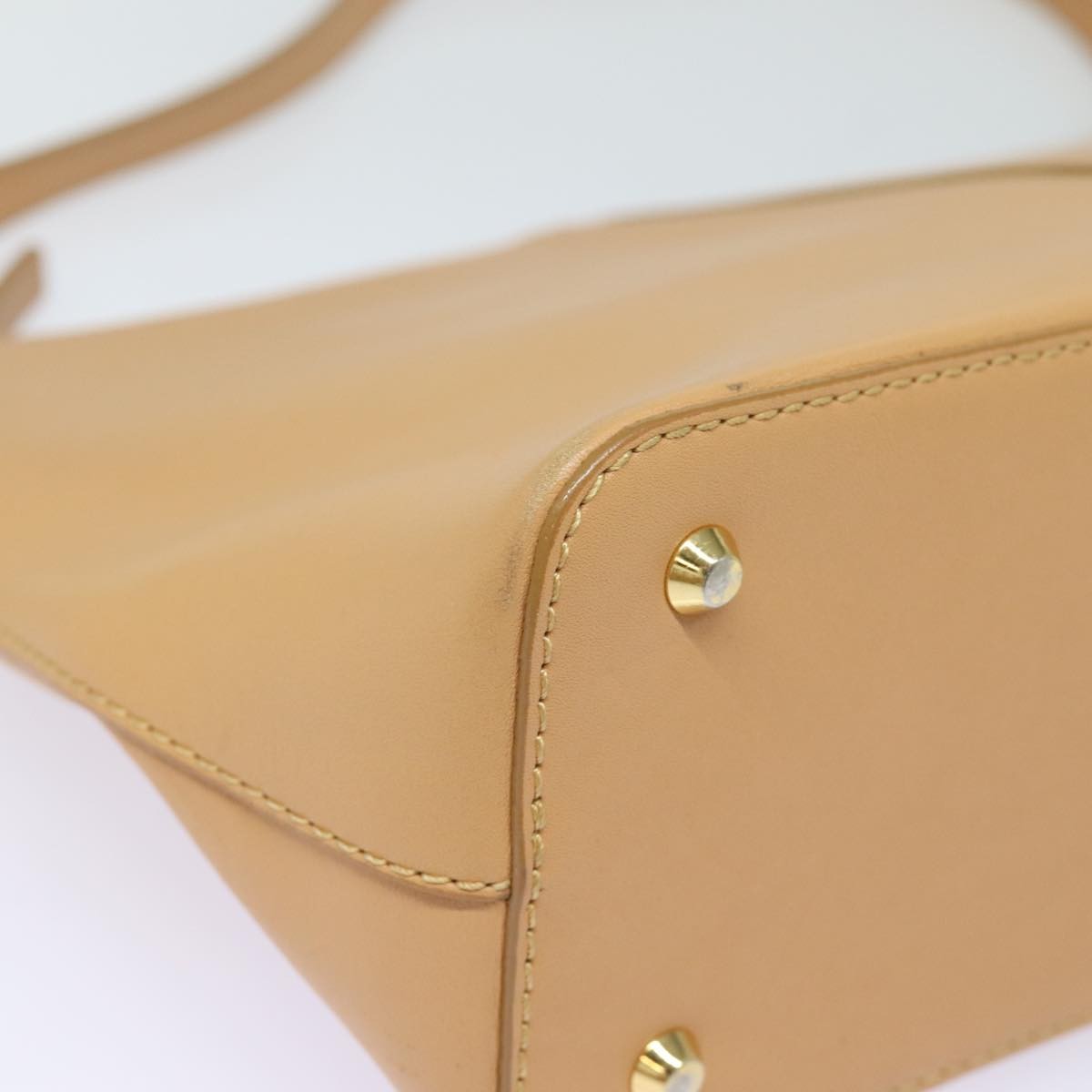 Burberry Shoulder Bag Leather, BEIGE, CANVAS, Shoulder bag