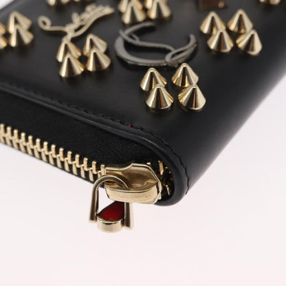 Christian Louboutin Panettone Coin Purse Embellished Leather, Black, Leather, Wallet