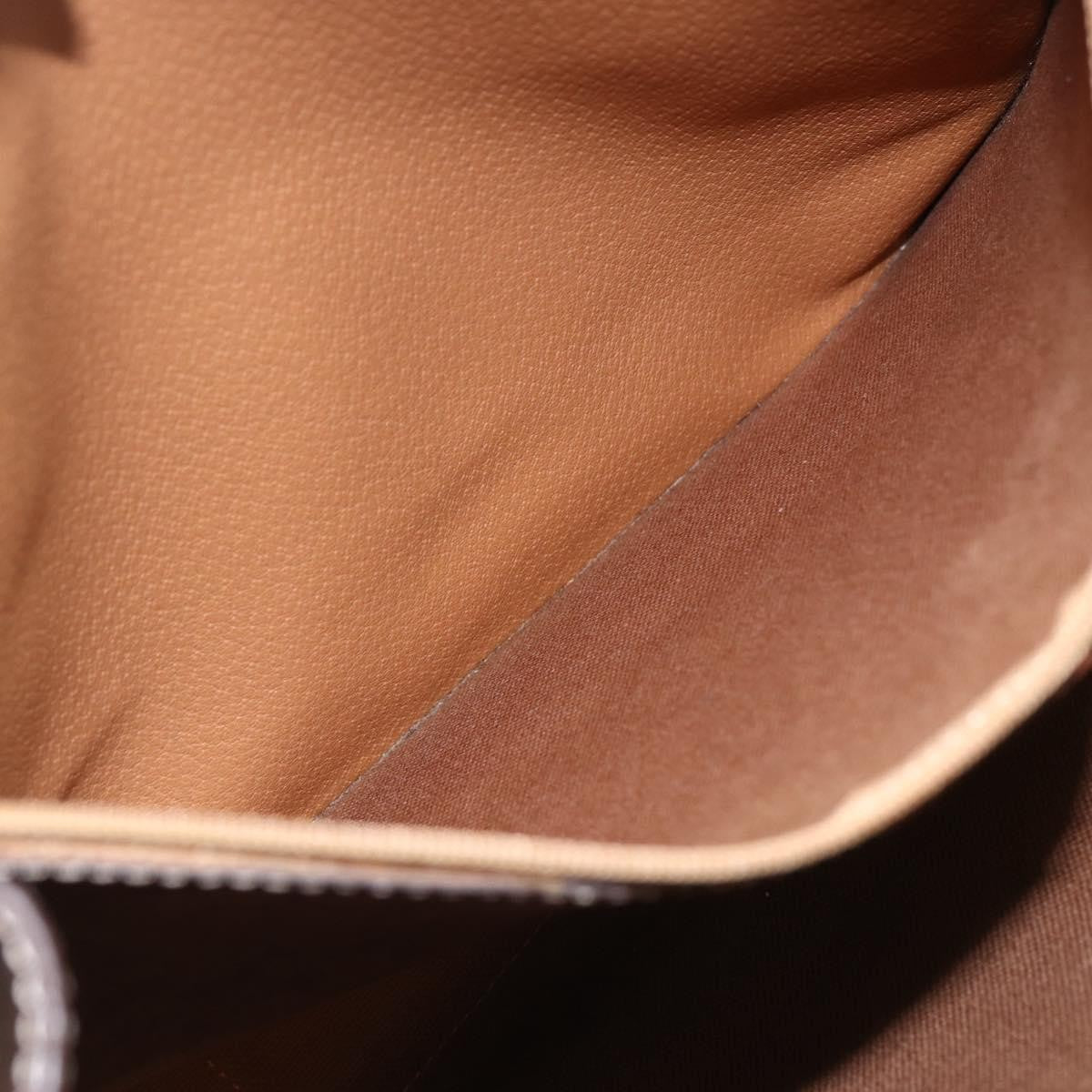 Celine Vintage Macadam Tote bag Canvas and Leather, BROWN, CANVAS, Tote bag