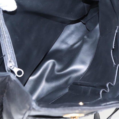 Bally Vintage Tote Bag Quilted Leather, Black, Leather, Shoulder Bag