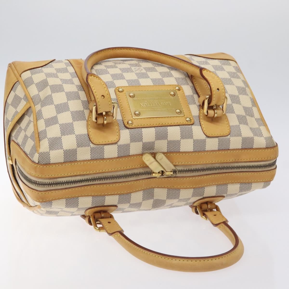 Louis Vuitton Berkeley Handbag Damier, BEIGE, CANVAS, Handbag