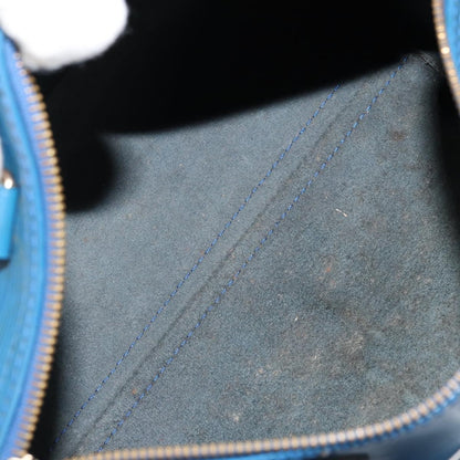 Louis Vuitton Speedy Handbag Epi Leather, BLUE, LEATHER, Handbag