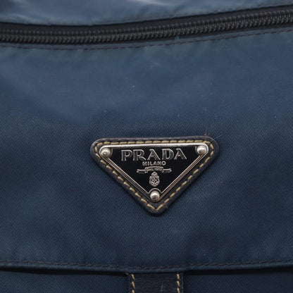 Prada Buckle Messenger Bag Tessuto, NAVY, NYLON, Shoulder bag