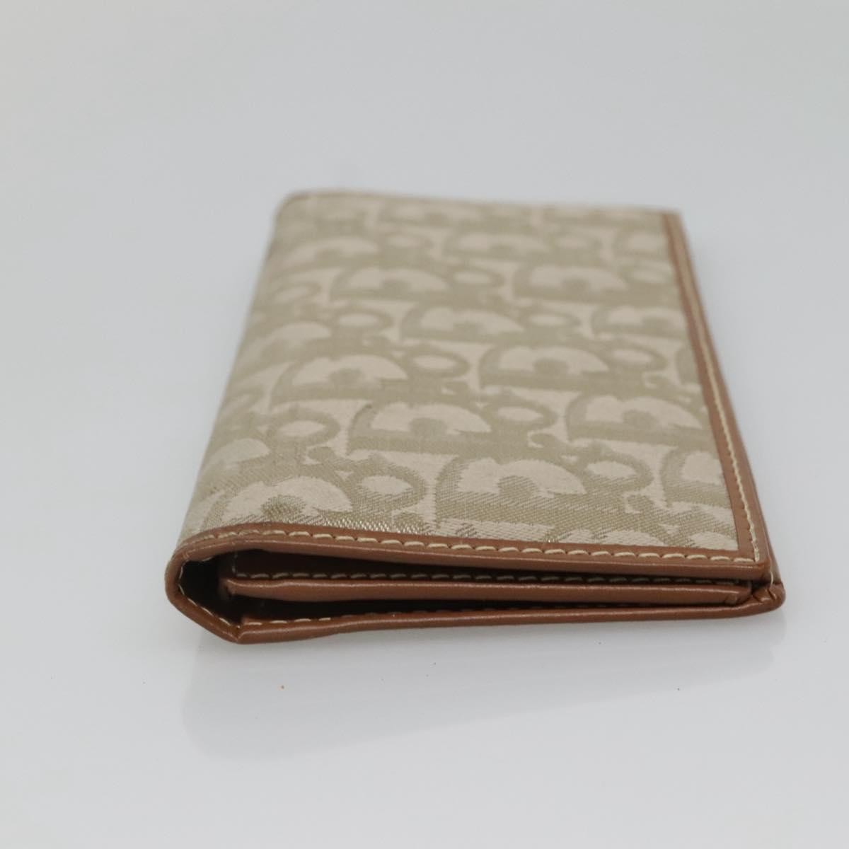 Christian Dior Trotter French Wallet Diorissimo Canvas, GREEN, CANVAS, Wallets
