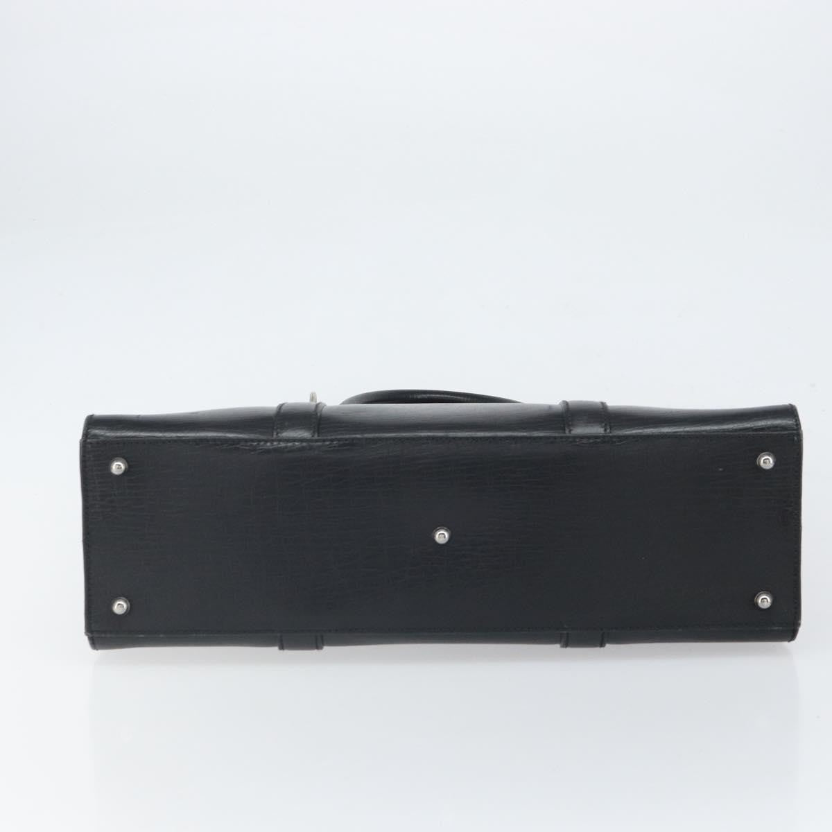 Gucci Vintage Handbag Leather, BLACK, LEATHER, Handbag