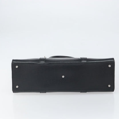 Gucci Vintage Handbag Leather, BLACK, LEATHER, Handbag