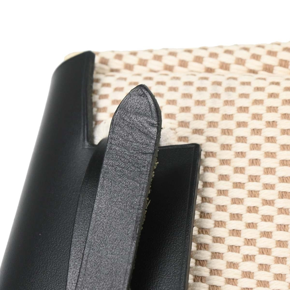 Hermes Herbag Clutch Canvas, Black, Canvas, Handbag
